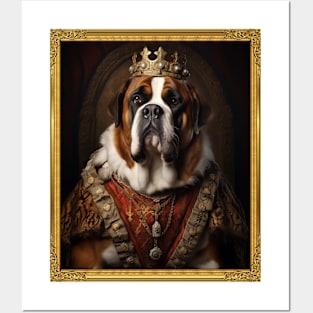 Majestic St. Bernard - Medieval Swiss Queen (Framed) Posters and Art